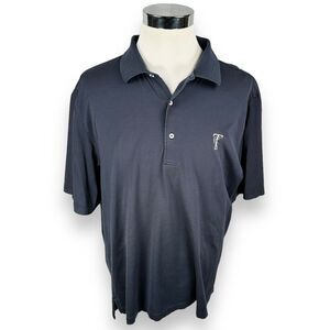 Fairway & Greene Polo Shirt Mens XL Navy Blue Tavistock Country Club Branded TCC